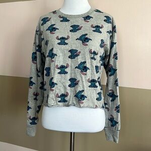 Disney Lilo Crop Long‎ Sleeve Top size M